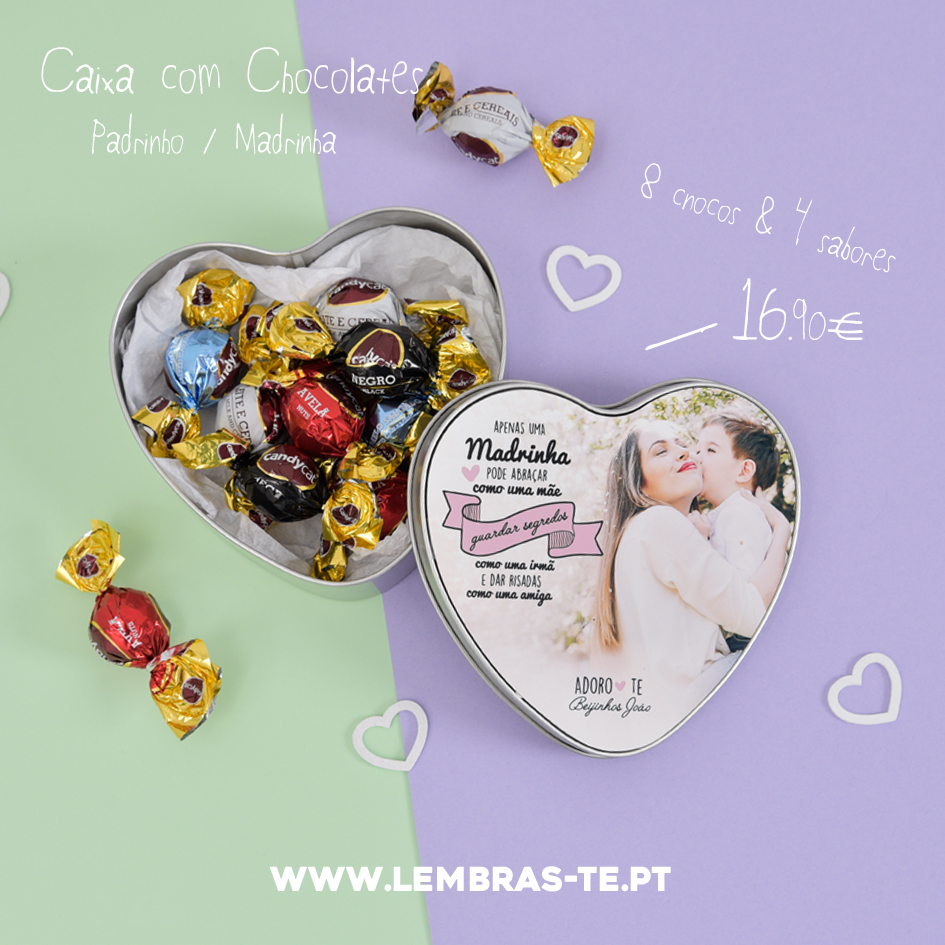 Presentes personalizados para os padrinhos