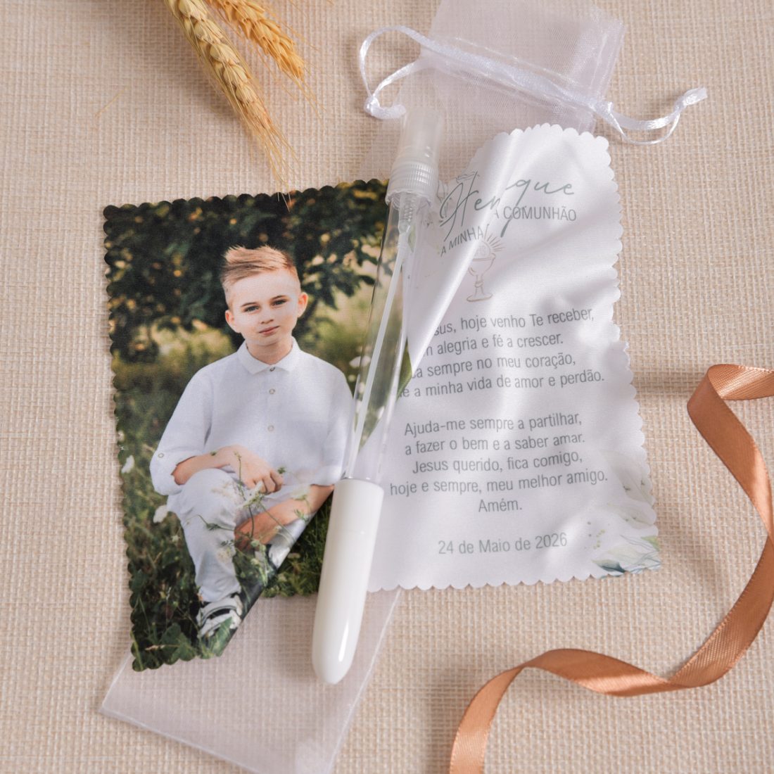 Lenço Personalizado + Caneta Spray